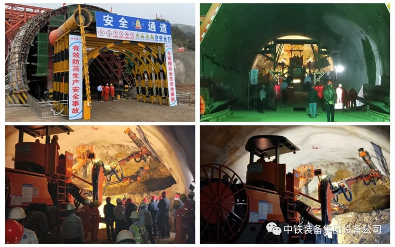 隧道施工神器———ag尊龙凯时装备三臂凿岩台车