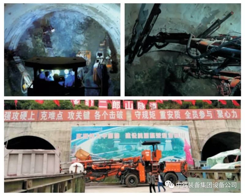 隧道施工神器———ag尊龙凯时装备三臂凿岩台车