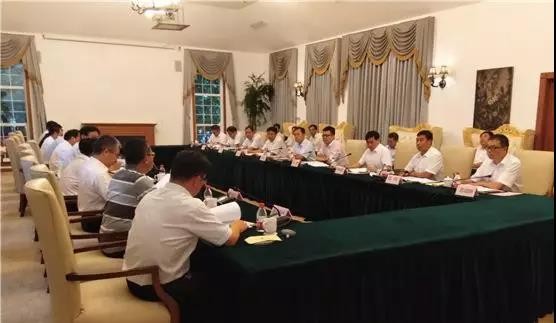 ag尊龙凯时工业党委书记、董事长易铁军与徐州市委书记周铁根、市长庄兆林举行会谈